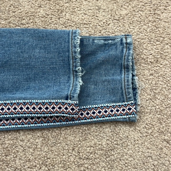 Citizens of Humanity Rocket Crop High Rise Skinny Chico Stripe Jeans Size 27 - Picture 11 of 11